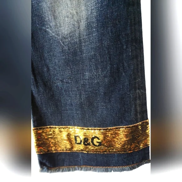 NWT Dolce & Gabbana Denim Jeans with Bling design 💥 - Picture 3 of 9